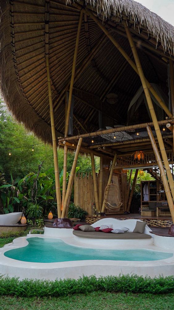 Magic Hills summer house Les plus belles Bamboo House de Bali - Maison & logement en bambou avec piscine privée Bali Indonésie 