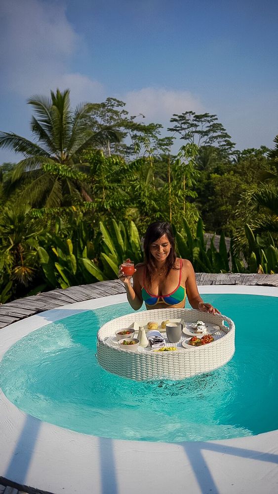 Les plus belles Bamboo House de Bali - Maison & logement en bambou avec piscine privée Bali Indonésie Eco six 