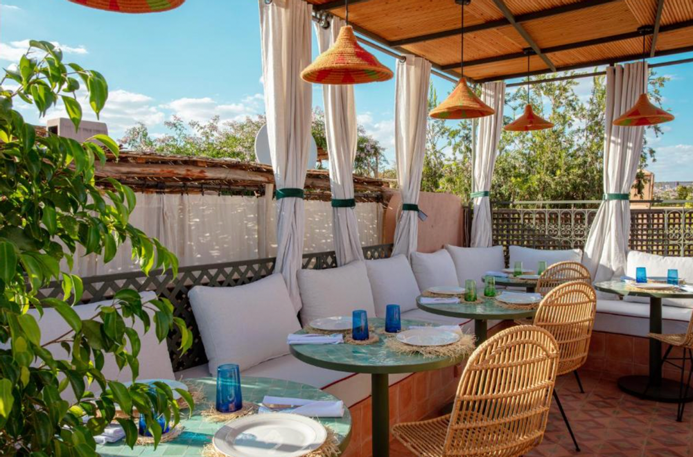 marrakech villa et riads grands groupes terrasse