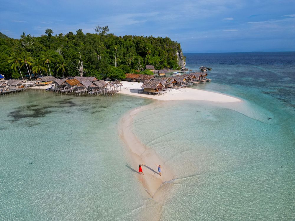 Raja Ampat vue en drone sur Kri