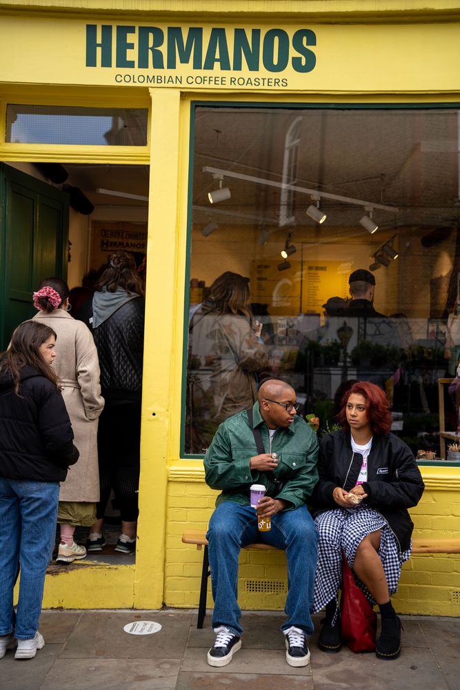 Meilleure café de shoreditch hermanos londres Columbia Road Flower market 
