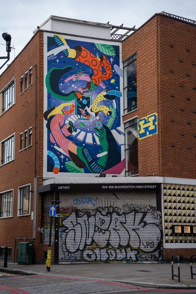 Street Art Shoreditch Londres Angleterre Royaume-Uni