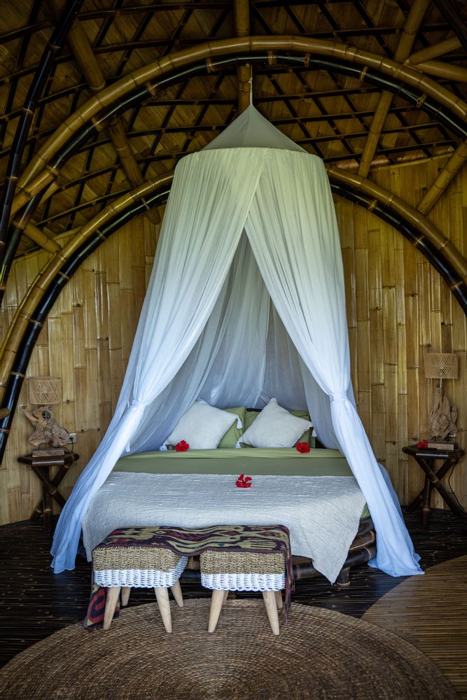 Les plus belles Bamboo House de Bali - Maison & logement en bambou avec piscine privée pas cher Bali Indonésie 