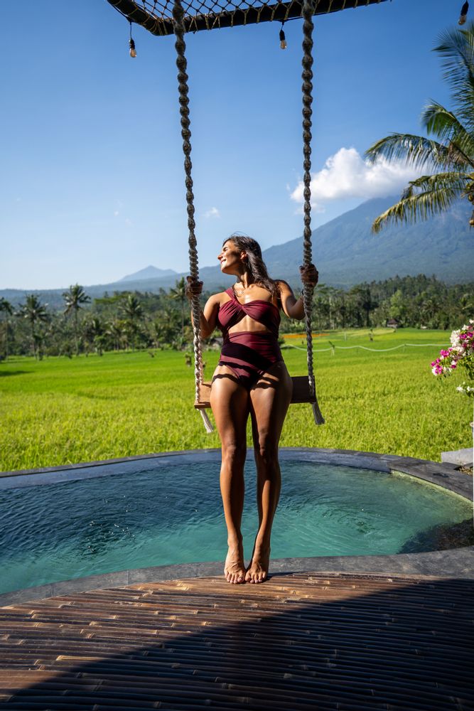 Les plus belles Bamboo House de Bali - Maison & logement en bambou avec piscine privée pas cher Bali Indonésie 