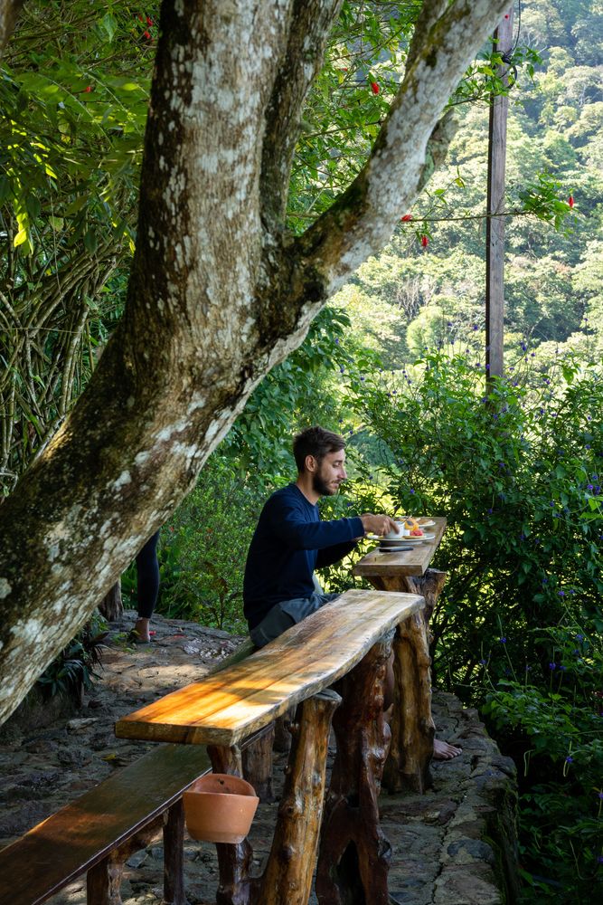 Hôtel Minca Petit-déjeuner Colombie