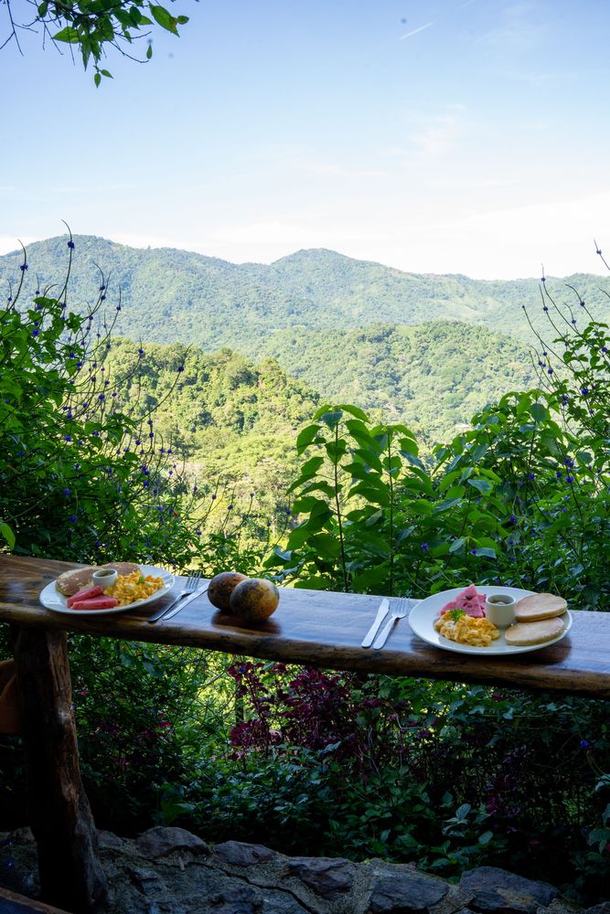 Hôtel Minca Petit-déjeuner Colombie