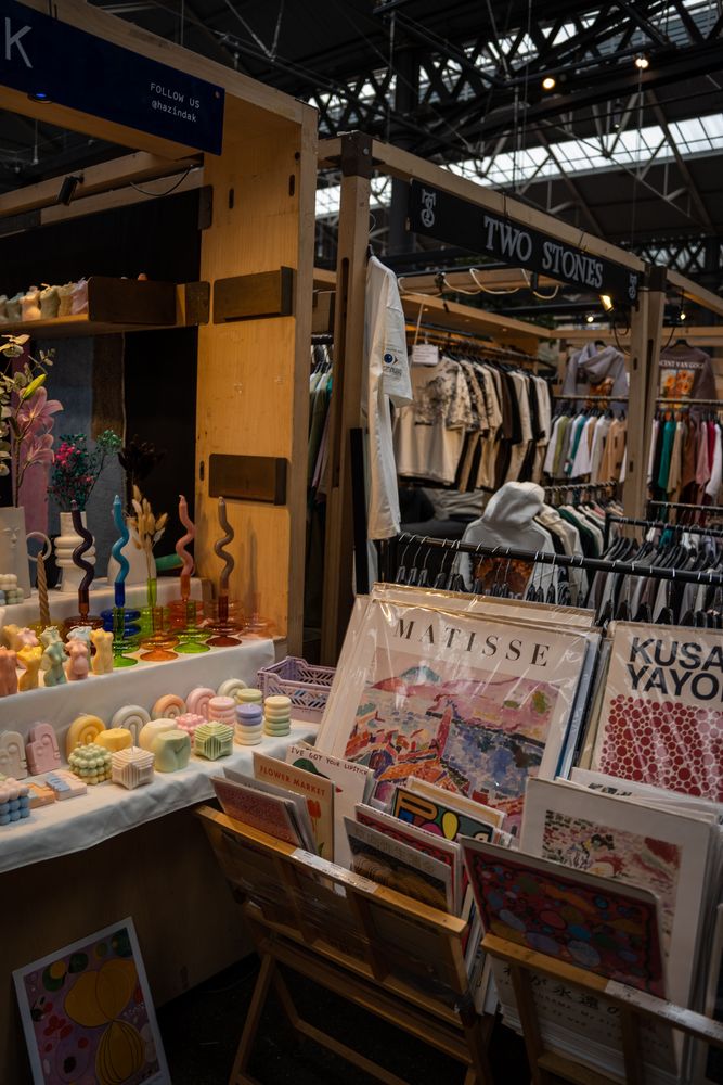 Stand Old Spitalfields Shoreditch Londres Angleterre 