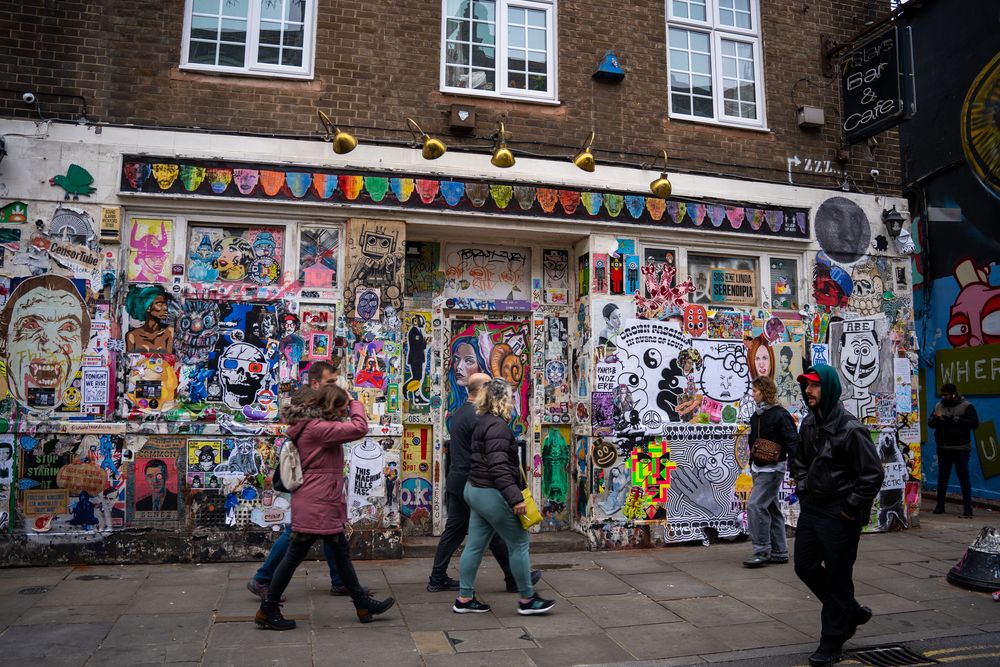 Street art itinéraire Shoreditch Londres Angleterre 