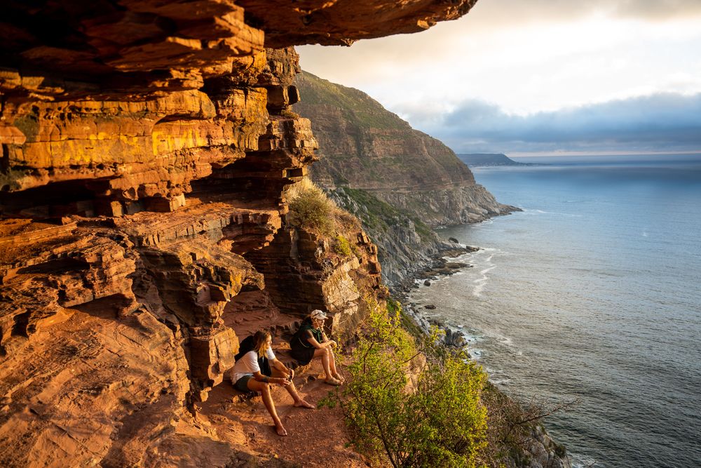 Coucher de soleil à Cape Town Afrique du Sud sur Chapman's Drive