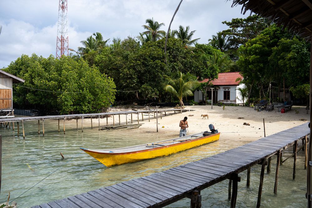Village de Arborek bateau de pécheurs Raja Ampat Indonésie conseils guideRaja Ampat Indonésie Papouasie Occidentale conseils guide