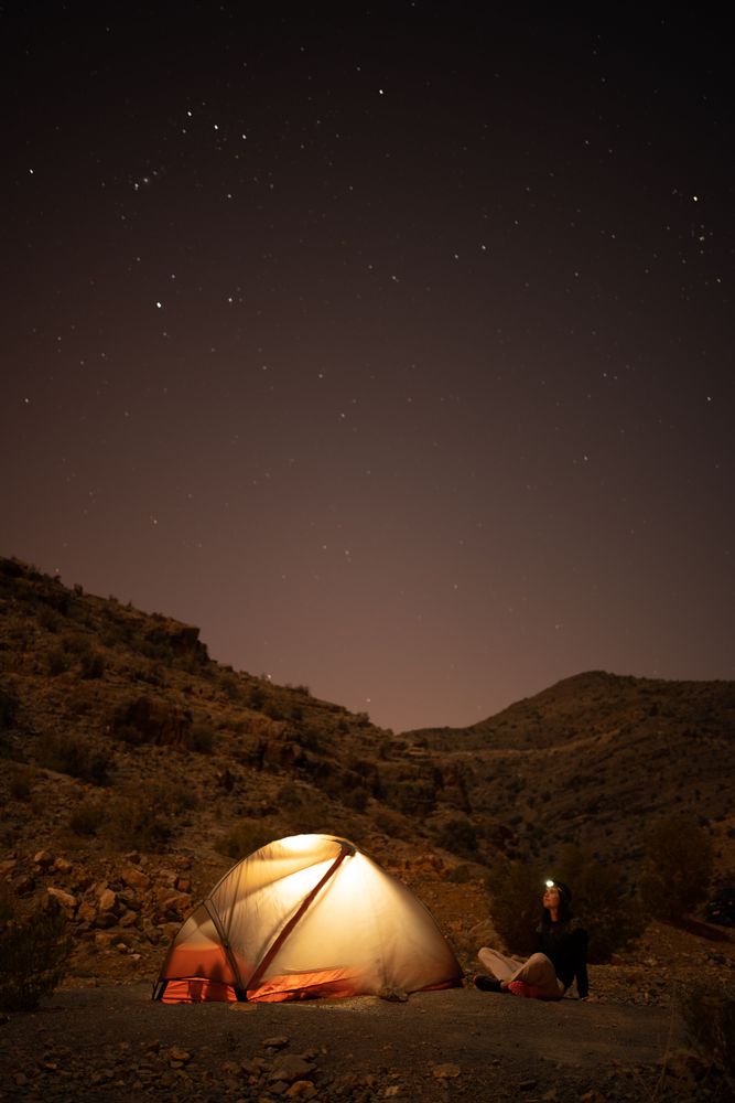 djebel akhdar oman tente campement 