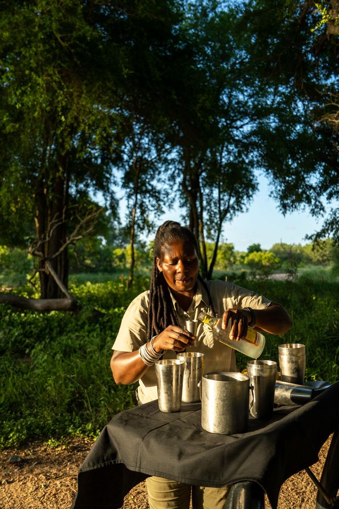 Gin tonic station Rhino Post safari lodge Parc Kruger Afrique du Sud Safari