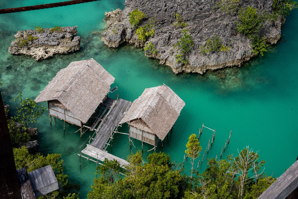 Vue de haut sur Rufas Island Raja Ampat Indonésie Papouasie Occidentale conseils guide itinéraire