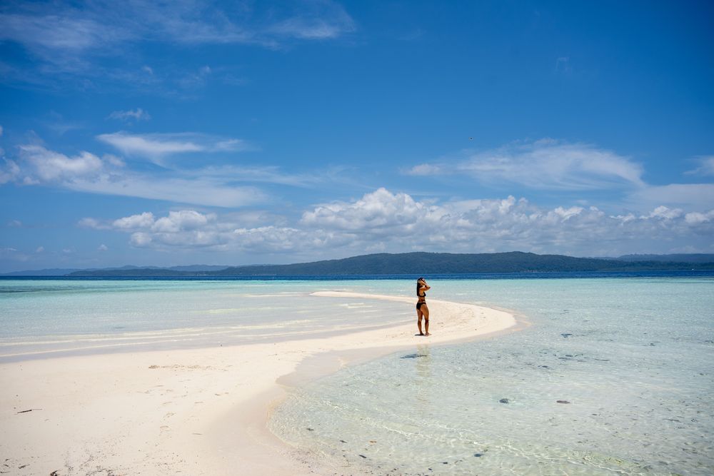Banc de sable Raja Ampat Indonésie Papouasie occidentale conseils Kri Island