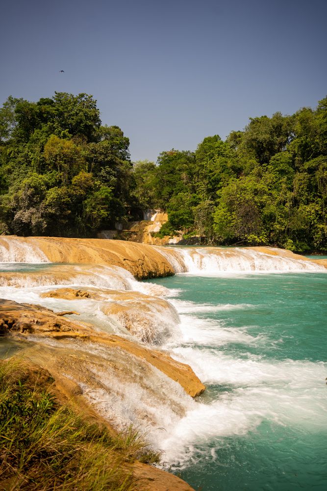 Palenque Cascades Mexique eau turquoise