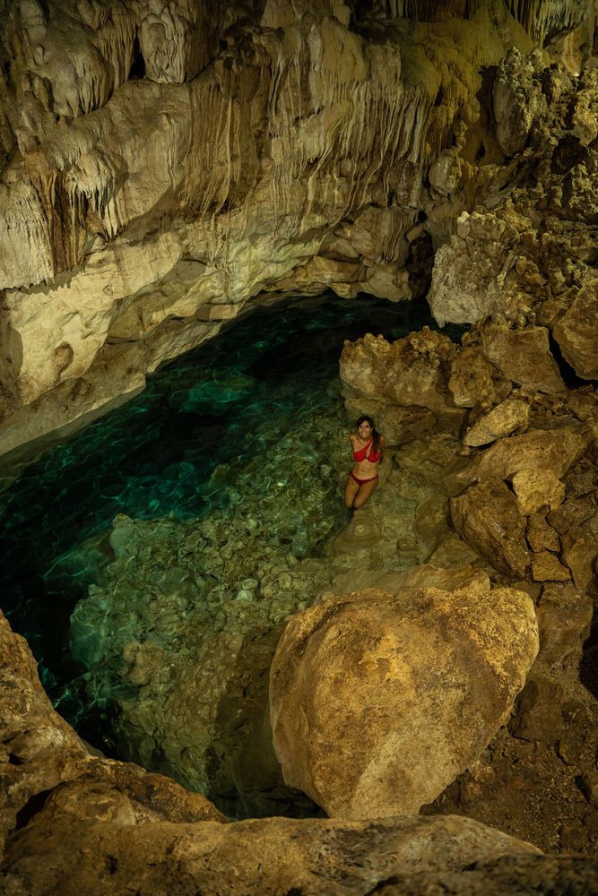 Cenotes sous-terraine Yucatan Mexique