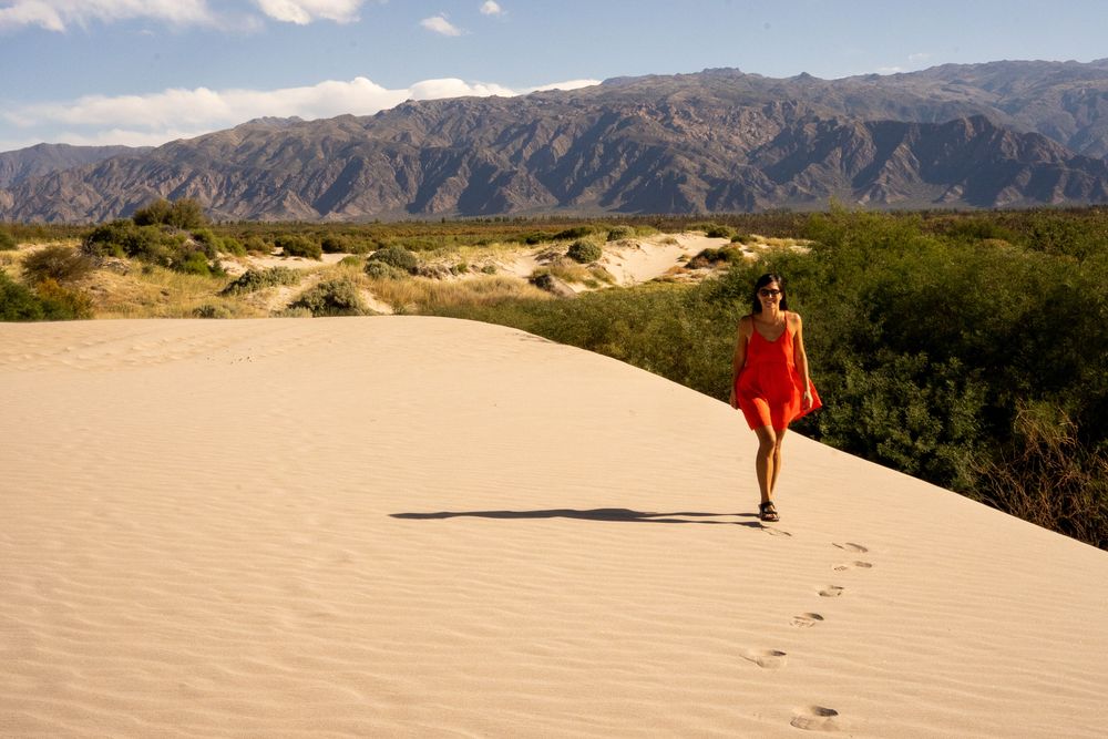 Désert dunes de sable - Que faire autour de Salta Argentine ? Itinéraire, road-trip, paysages - boucle sud