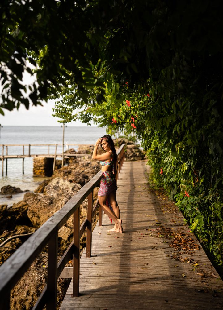 Passerelle en bois Tinharé Morro de Sao Paulo Brésil