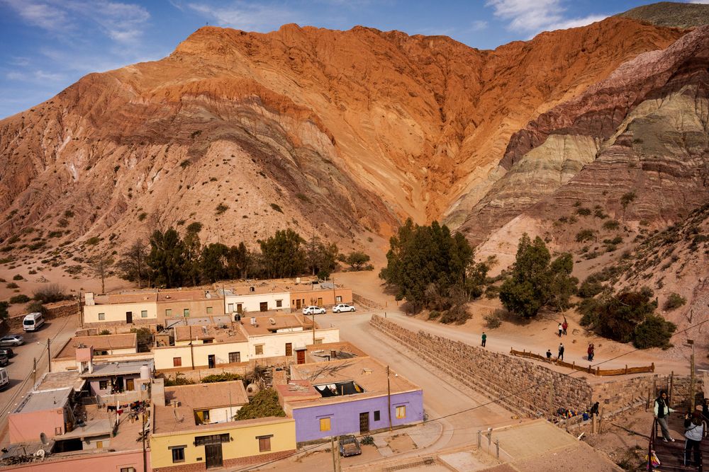 Falaises ocres - Que faire autour de Salta Nord de l'Argentine ? Itinéraire, road-trip, paysages - boucle nord, Purmamarca