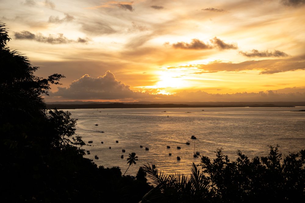 Coucher de soleil Boipeba Tinharé Morro de Sao Paulo Brésil