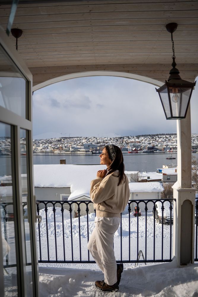 Hôtel Havblikk Tromsø Norvège Terrasse