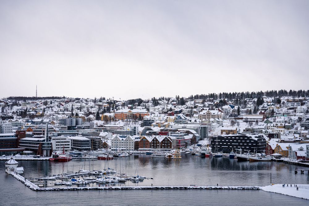 Vue sur Tromsø en Norvège