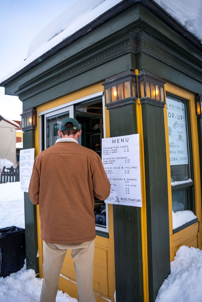 Street food local à Tromsø en Norvège