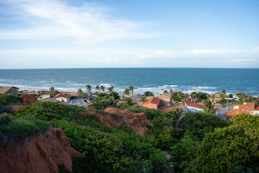 Morro Branco au Brésil dans le Nordeste