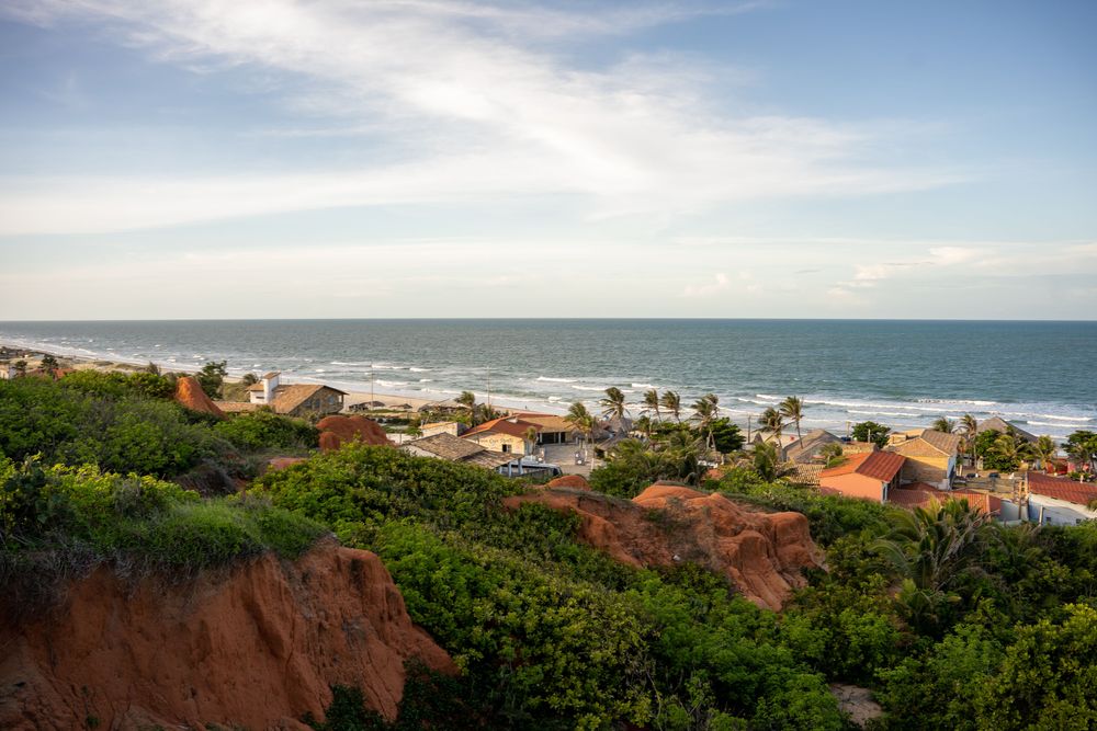 Morro Branco au Brésil dans le Nordeste