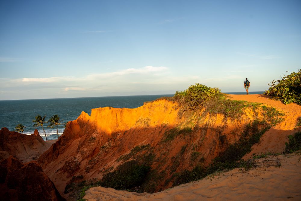 Morro Branco au Brésil dans le Nordeste