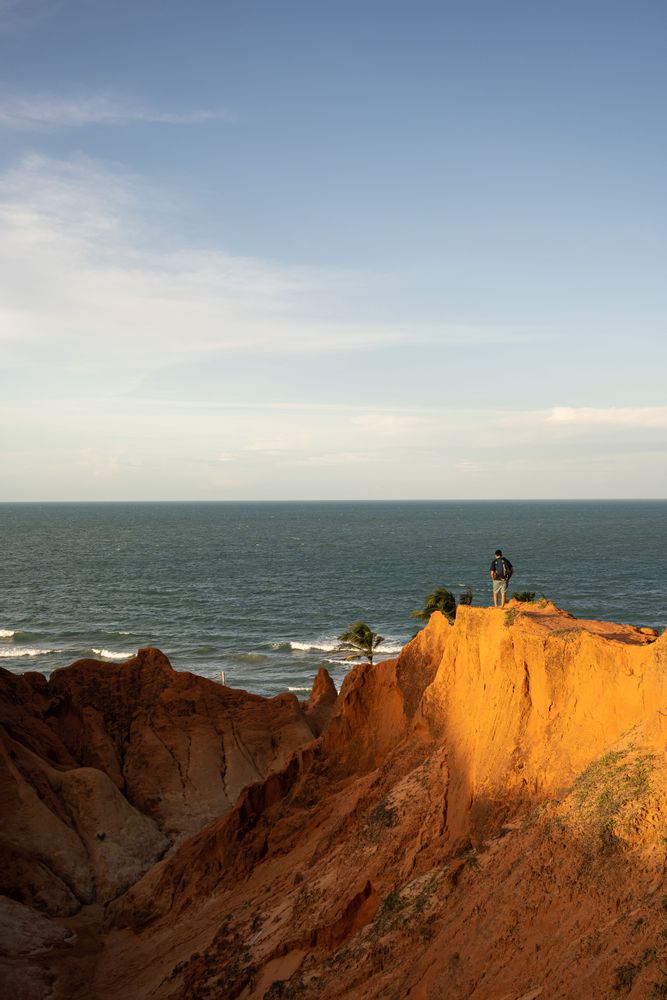 Morro Branco au Brésil dans le Nordeste