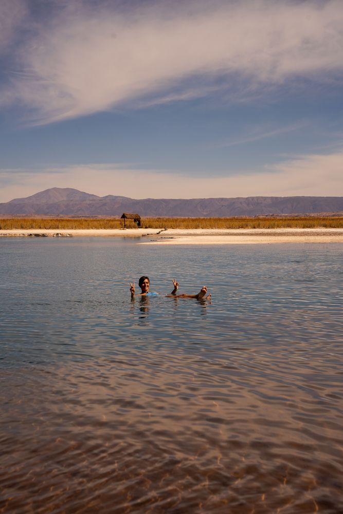 Laguna Cejar flottaison Désert d'Atacama San Pedro de Atacama Chili
