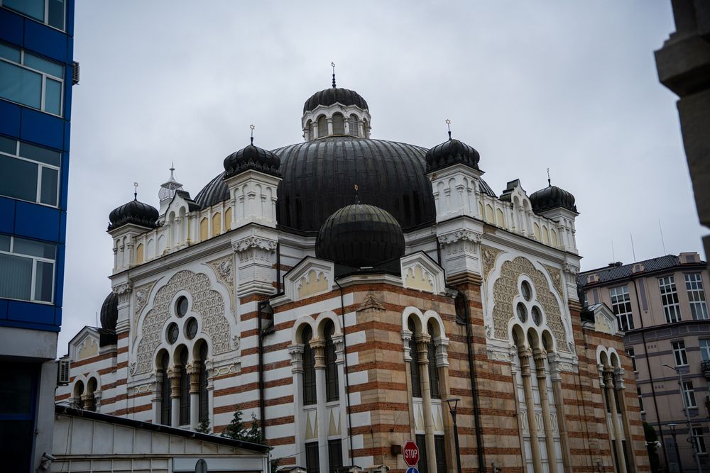 Triangle de la tolérance Sofia Bulgarie synagogue 