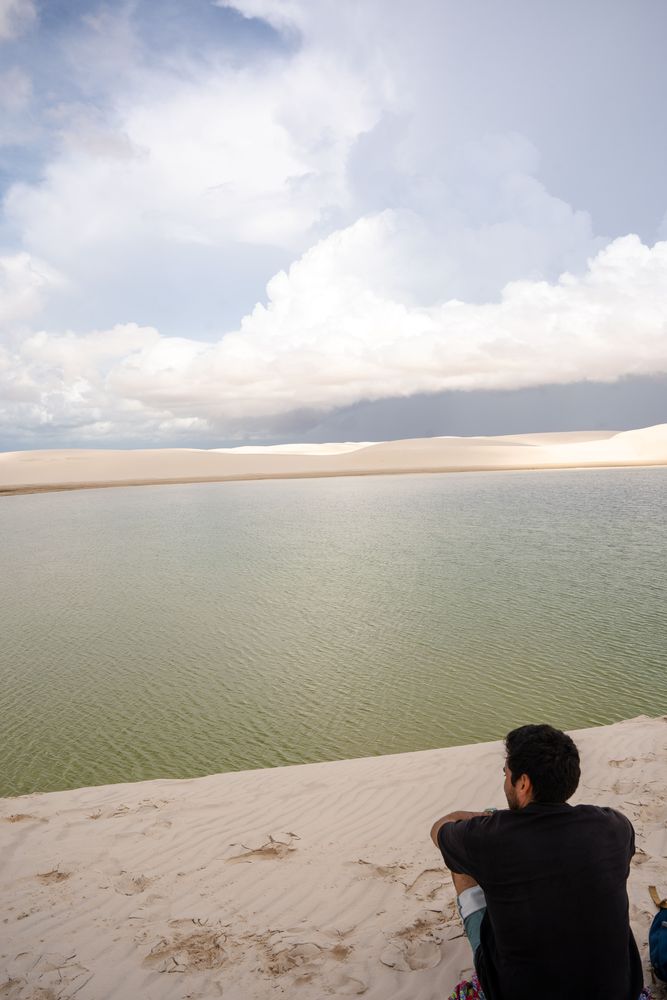 Laguna bonita le parc national Lençóis Maranhenses au Brésil dans le Nordeste basse saison