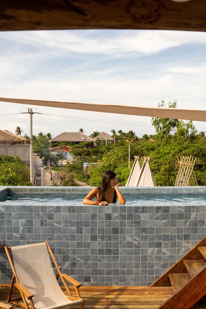 Atins Sky Atins Hôtel Piscine sur le toit Lençóis Maranhenses Brésil