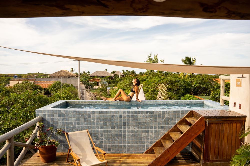 Atins Sky Atins Hôtel Piscine sur le toit Lençois Brésil