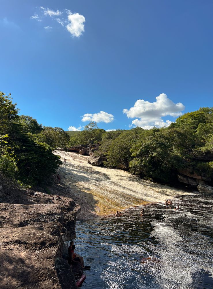 Chapada Diamantina Brésil toboggans naturels de la Ribeirão do Meio