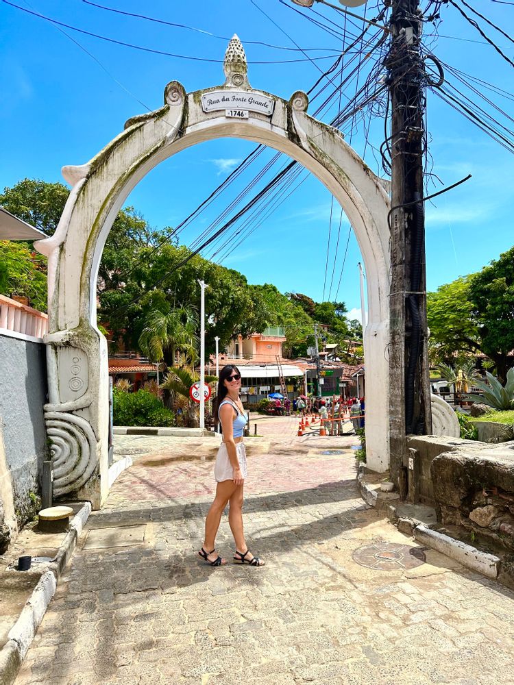 Les portes de la ville Tinharé Morro de Sao Paulo Brésil