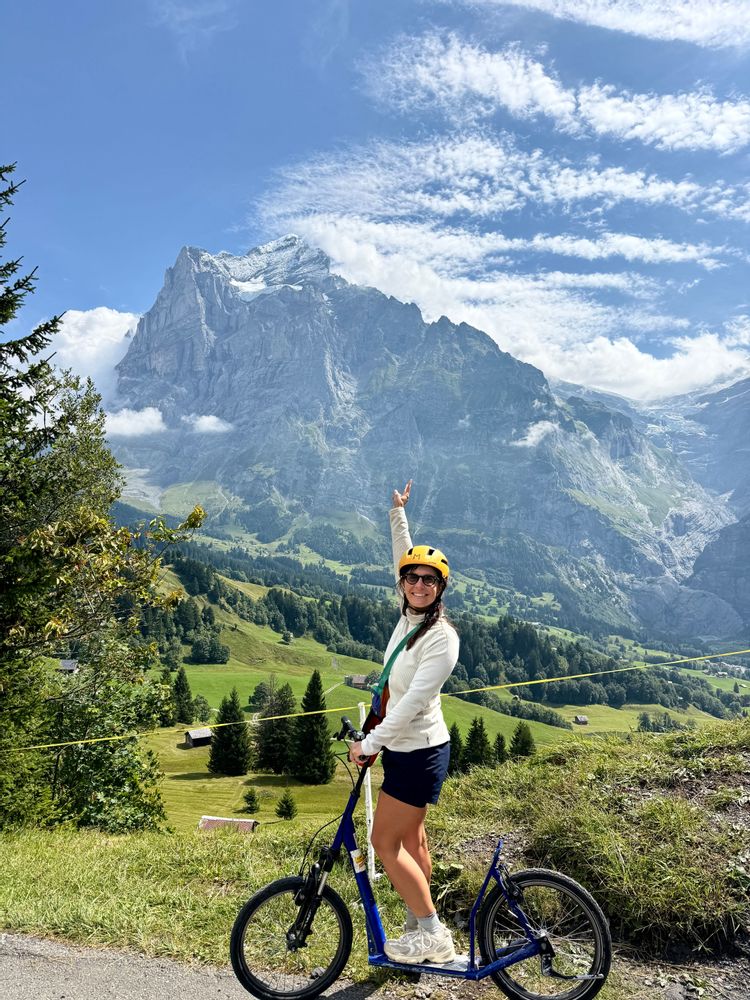 Trotinette de descente Grindelwald Suisse