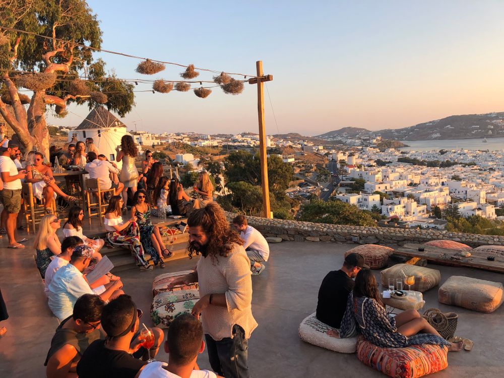 Sunset 180 Bar Mykonos Grèce