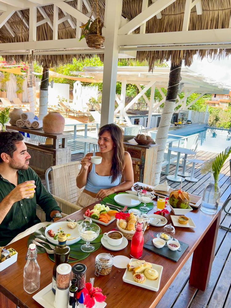 meilleur hotel Jericoacoara brésil petit déjeuner chili beach 