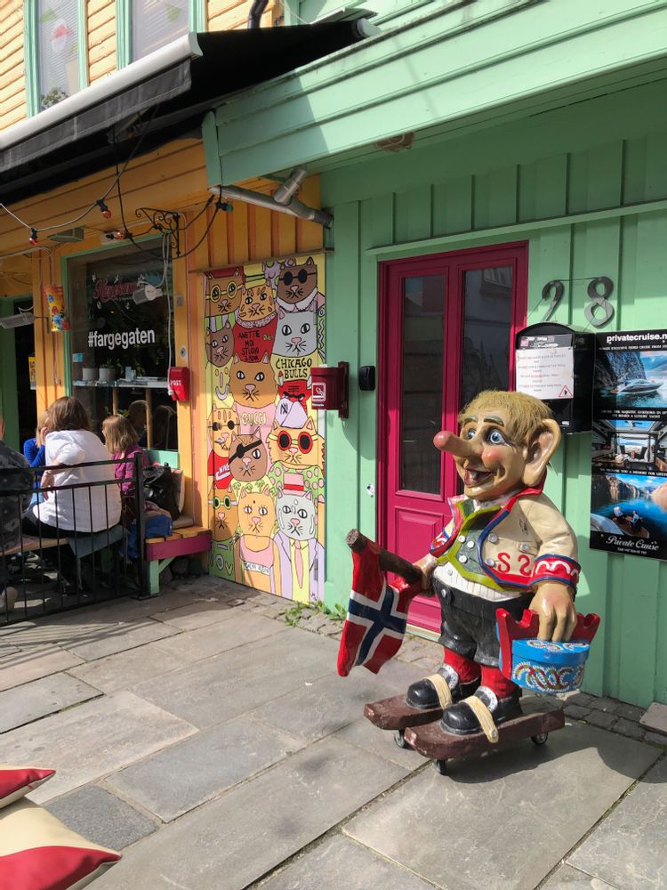Sculpture Troll Bergen Norvège