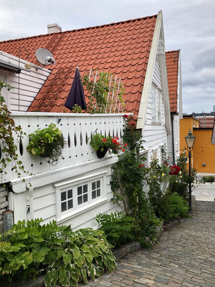 Maisons blanches Stavanger Norvège