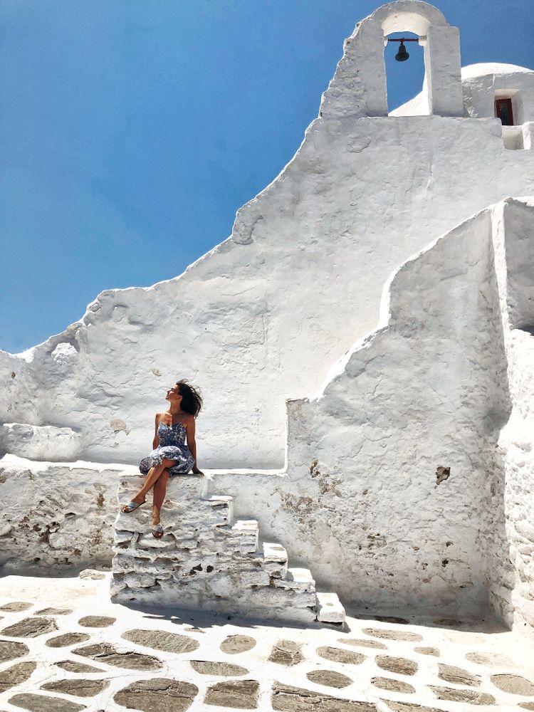 Mykonos Grèce Eglise Paraportiani