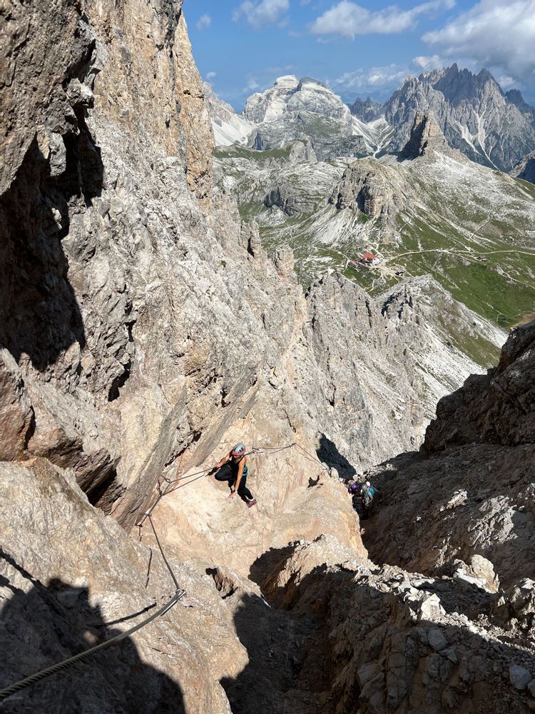Via Ferrata Monte Paterno Innerkofler Dolomites Tre Cime di Lavaredo Italie