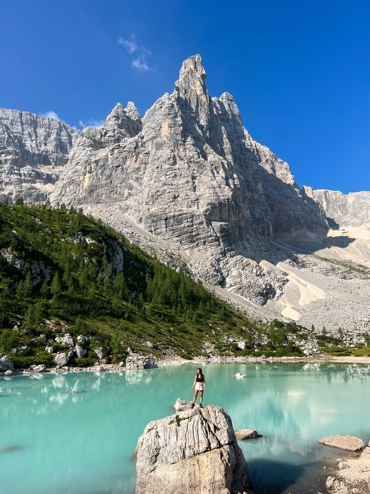 dolomites lago di Sorapis randonnée italie