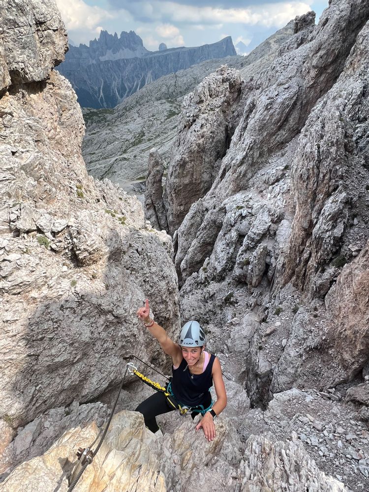 Via Ferrata Roc d'Averau Cinque Torri Dolomites Italie