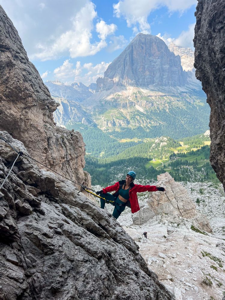 Via Ferrata ROC d'AVEREAU Cinque Torri dolomites