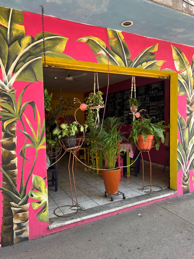 Petit déjeuner restaurant local Playa del Carmen Mexique