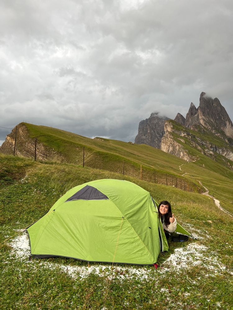 bivouac Seceda dolomites